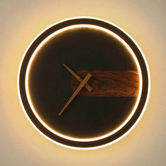 Lamparas modernas de led para salon con diseño de reloj creativo