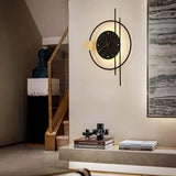 Aplique de Pared LED con Reloj para Salón Moderno