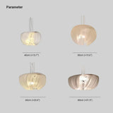 Lámpara colgante decorativa de pergamino estilo moderno