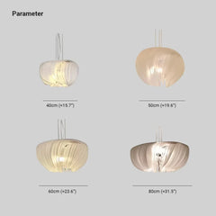 Lámpara colgante decorativa de pergamino estilo moderno