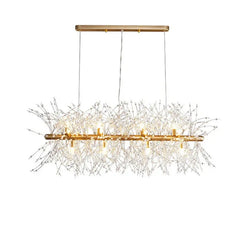 Lámpara colgante sputnik de cristal moderna LED regulable en altura para comedor