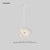 Lamparas colgantes blancas modernas diseño artístico en tela