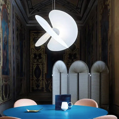 Lamparas colgantes blancas modernas diseño artístico en tela