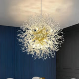 Lámpara colgante Sputnik de lujo en cristal LED regulable para dormitorio