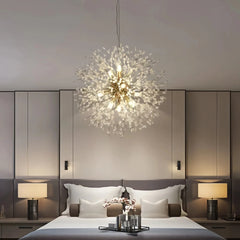 Lámpara colgante Sputnik de lujo en cristal LED regulable para dormitorio