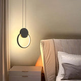Lampara suspendida mesilla diseño moderno y creativo para dormitorio
