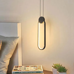 Lampara suspendida mesilla diseño moderno y creativo para dormitorio