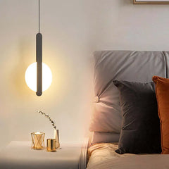 Lampara suspendida mesilla diseño moderno y creativo para dormitorio