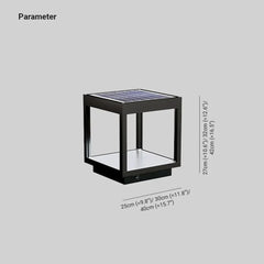 Lámpara Solar de Exterior Impermeable de Aluminio para Jardín