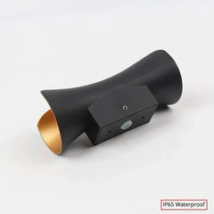 Aplique exterior bidireccional LED de metal diseño moderno para porche