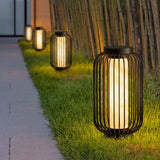 Lámpara solar de pie exterior LED IP65 estilo farol chino para jardín