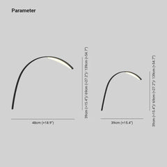 Lamparas de exterior modernas con diseño curvo