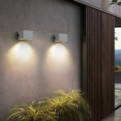 Aplique LED Exterior Industrial de Cemento Rectangular
