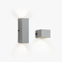 Aplique LED Exterior Industrial de Cemento Rectangular