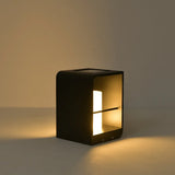 Lámpara solar de jardín LED IP65 con diseño moderno negra para terraza