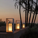Lámpara solar de jardín LED IP65 con diseño moderno negra para terraza