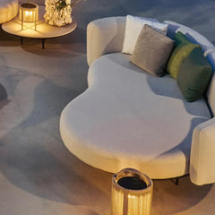 Lampara de Pie Solar Exterior Resistente al Agua y al Oxido