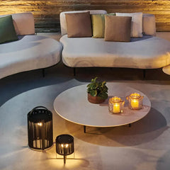 Lampara de Pie Solar Exterior Resistente al Agua y al Oxido