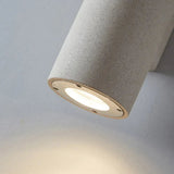 Aplique de pared exterior bidireccional de cemento cilíndrico IP65 moderno