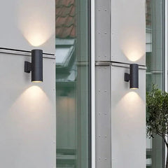 Aplique de Pared LED Bidireccional Impermeable de Aluminio para Exterior