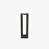 Baliza de jardín con diseño moderno IP65 de metal negro para caminos