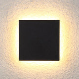 Aplique cuadrado exterior minimalista LED IP65 para porche