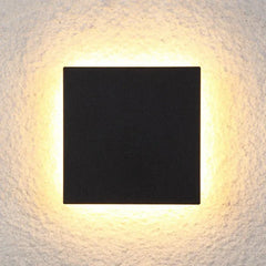 Aplique de pared exterior cuadrado moderno con sensor de movimiento IP65