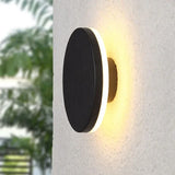 Aplique exterior redondo moderno LED IP65 para porche