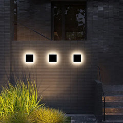 Aplique exterior cuadrado LED moderno IP65 para porche