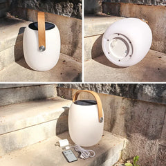 Lamparas exterior de pie recargables y portátiles