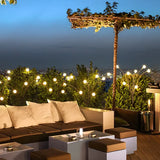 Luces Solares de Luciérnaga IP65 con 8 LED para Jardín