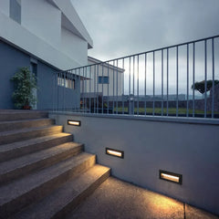 Aplique LED Escalera Exterior Impermeable Moderno para Escalones