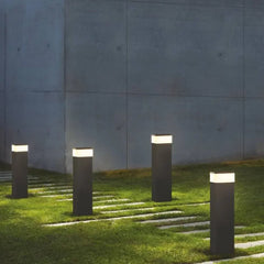 Lámpara de Led para Jardín con Sensor Columna Cuadrada Minimalista