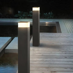 Lámpara de Led para Jardín con Sensor Columna Cuadrada Minimalista