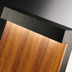 Baliza de jardín LED exterior efecto madera IP65