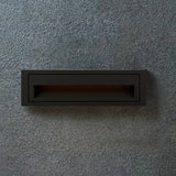 Aplique empotrable exterior moderno de metal con LED sensor de movimiento IP65 para escaleras