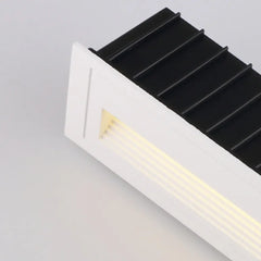 Aplique empotrable exterior moderno de metal con LED sensor de movimiento IP65 para escaleras