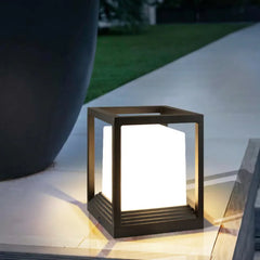 Sobremuro solar exterior LED moderno cuadrado para jardín