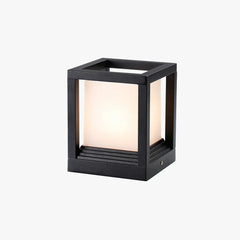 Sobremuro solar exterior LED moderno cuadrado para jardín