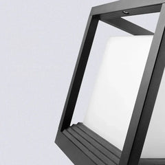 Sobremuro solar exterior LED moderno cuadrado para jardín