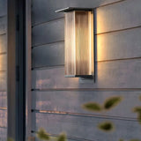 Aplique de pared exterior solar rectangular moderno LED IP65 para jardín