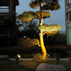 Foco Estaca Jardin LED Orientable Moderno de Metal para Exterior