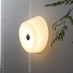 Aplique LED Redondo Estilo Crema para Pared