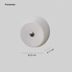 Aplique de pared de vidrio vintage en tono crema para pasillo