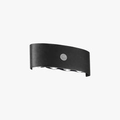 Aplique de pared exterior bidireccional con sensor de movimiento, 8 LEDs y IP65