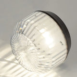 Lámpara solar de exterior LED negra moderna para camping