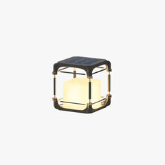 Lámpara solar exterior de pie LED rectangular IP65 para terraza