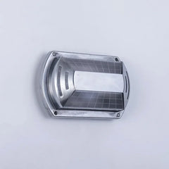Aplique de pared exterior industrial plateado con LED IP65