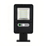 Foco solar moderno negro con sensor de movimiento LED IP65 para exterior