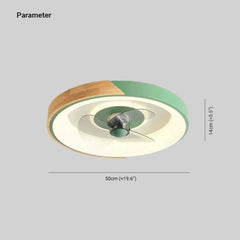 Ventiladores de techo con luz ligeros modernos para dormitorio